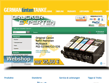 Tablet Screenshot of german-tintentanke.de